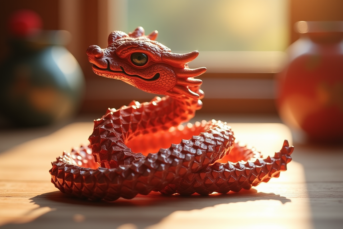 Ornement serpent traditionnel pour le Nouvel An chinois